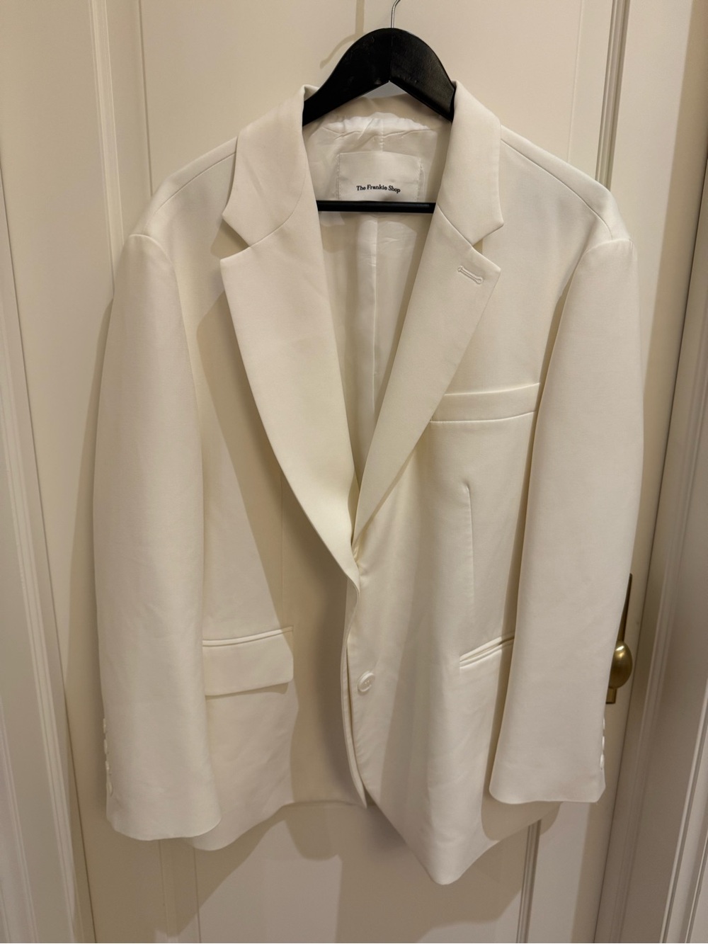 The Frankie Shop Women's White oversized Blazer